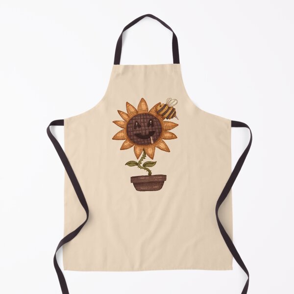 Item preview, Smiley Sunflower With Little Bee designed and sold by baxilur.