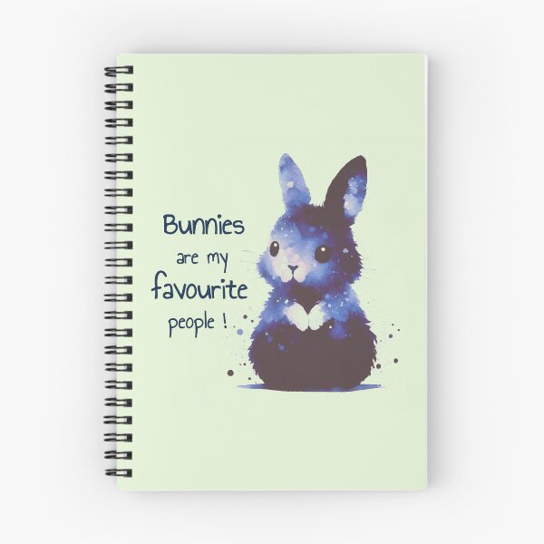 Item preview, Bunnies are my favorite people - rabbit love quote - water color designed and sold by art-of-egypt.