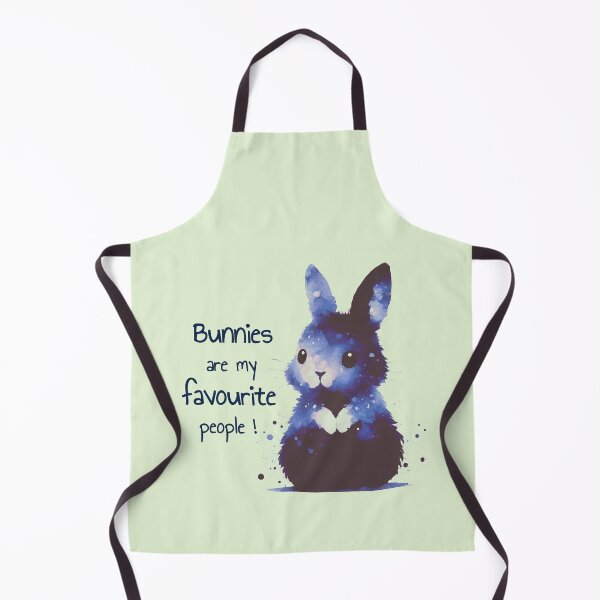 Item preview, Bunnies are my favorite people - rabbit love quote - water color designed and sold by art-of-egypt.