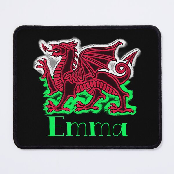 Item preview, EMMA CYMRU DRAIG GOCH DRAGON GREEN designed and sold by Marni Scofidio Desi9ns.