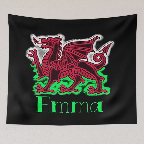 Aperçu de l'œuvre EMMA CYMRU DRAIG GOCH DRAGON VERT créée et vendue par Marni Scofidio Desi9ns.