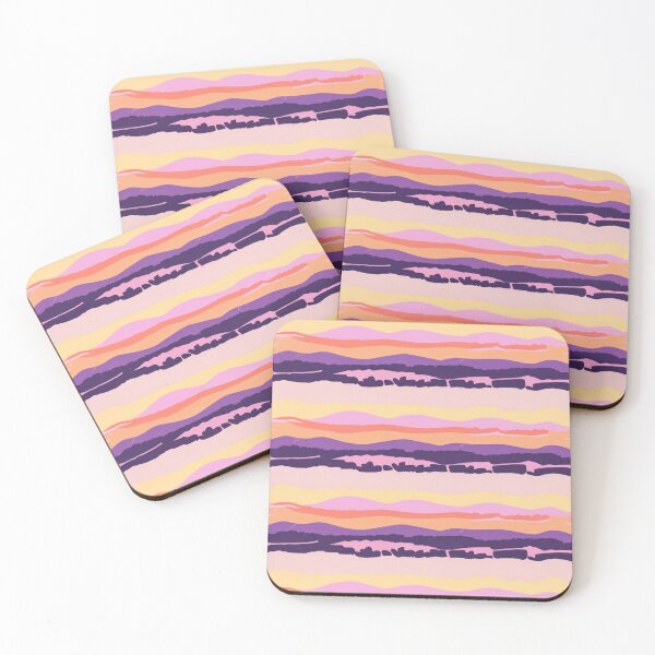 Item preview, Stripe - Violet Yellow Red Horizontal Line Stripes ; Pattern  designed and sold by PatternInArt.