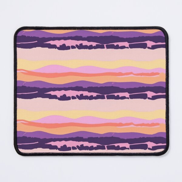 Item preview, Stripe - Violet Yellow Red Horizontal Line Stripes ; Pattern designed and sold by PatternInArt.