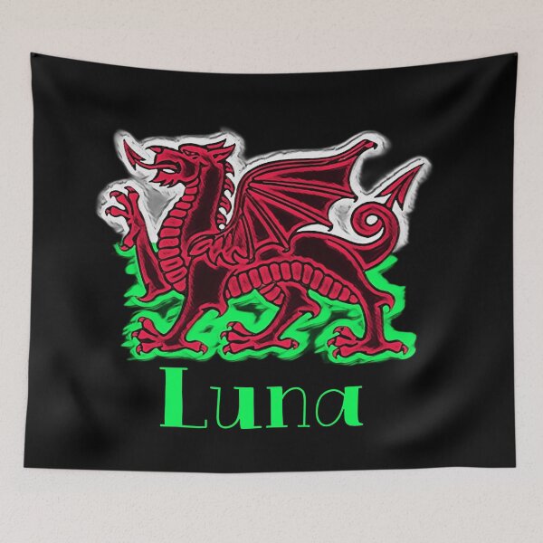 Aperçu de l'œuvre LUNA CYMRU DRAIG GOCH DRAGON VERT créée et vendue par Marni Scofidio Desi9ns.