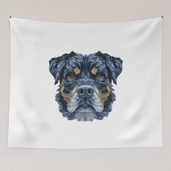 Item preview, Rottweiler in paper kirigami designed and sold by forget45studio.