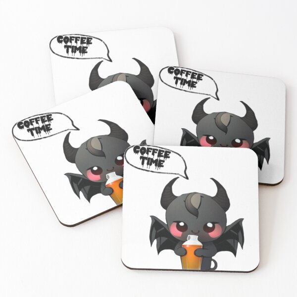 Item preview, Cute devil's coffee time designed and sold by catcraftss.