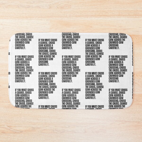 Item preview, Tongue Twister If you Must Cross a Coarse designed and sold by Kayley  |  QuintaDaColherArtes.