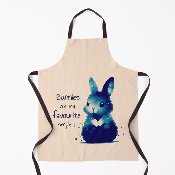 Item preview, Bunnies are my favorite people - bunny love quote - water color designed and sold by art-of-egypt.
