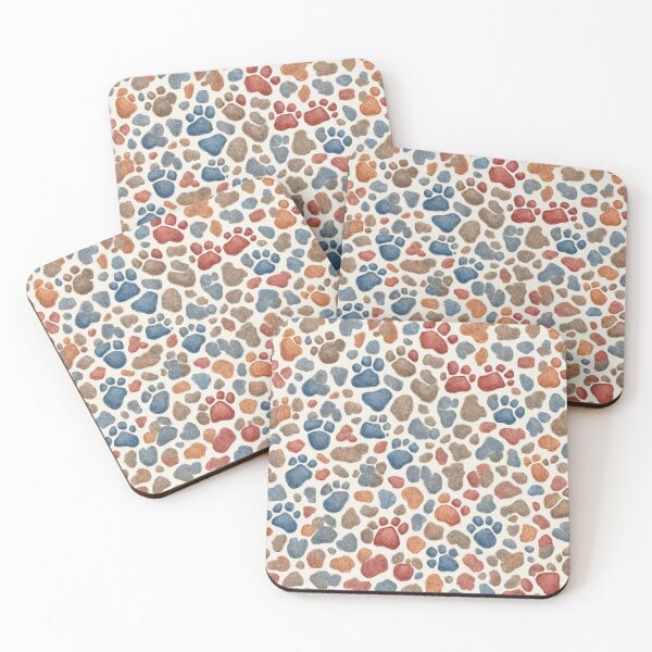 Item preview, unique and diverse pattern of dog footprints designed and sold by CraftedConcepts.