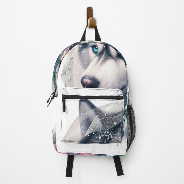 Item preview, Husky with Snowdrop Flowers designed and sold by Emanuel Gabrielle.