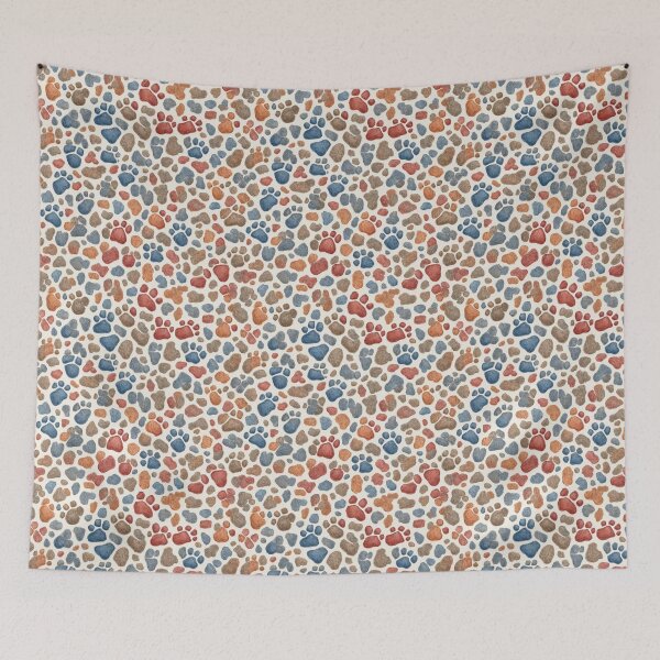 Item preview, unique and diverse pattern of dog footprints designed and sold by CraftedConcepts.