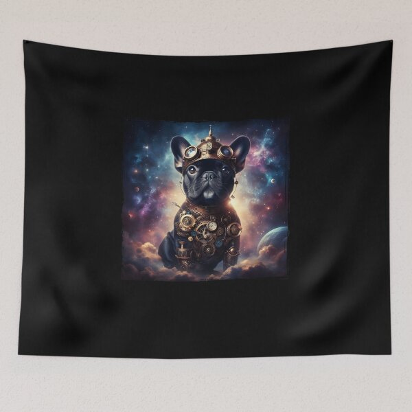 Item preview, Steampunk French Bulldog cosmic adventure designed and sold by AriChaber.