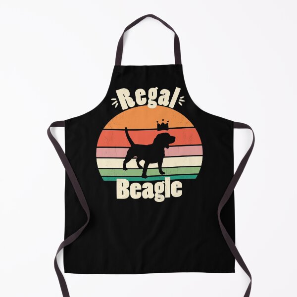 Item preview, Regal Beagle with retro sunset designed and sold by Line2Rhyme.
