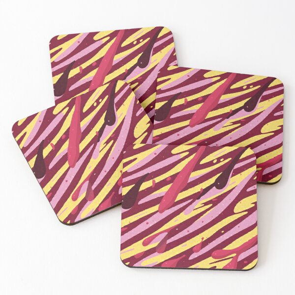 Item preview, Stripe - Red Yellow Pink Zebra Stripes ; Pattern Line designed and sold by PatternInArt.