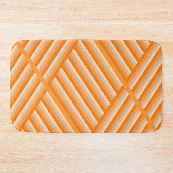 Item preview, Modern striped pattern in shades of orange designed and sold by MarionsArt.