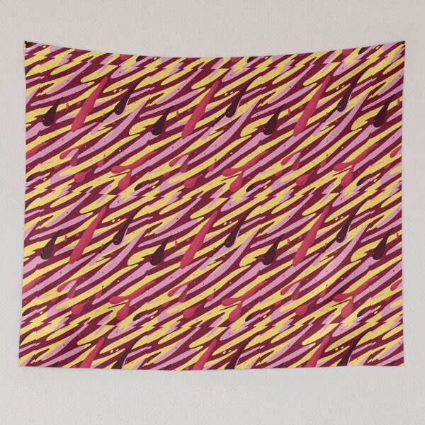 Item preview, Stripe - Red Yellow Pink Zebra Stripes ; Pattern Line designed and sold by PatternInArt.