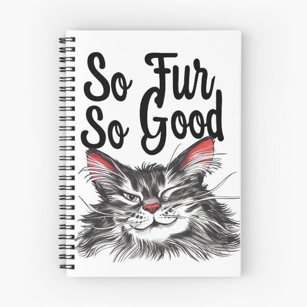 Item preview, So Fur So Good, So Far So Good, Cat Pun, Cat Meme, Silly Cat, Cheeky Cat designed and sold by PrintShangri-La.