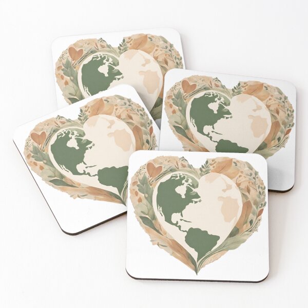 Item preview, Double Heart-shaped Earth designed and sold by elleci.
