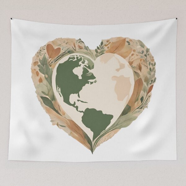 Item preview, Double Heart-shaped Earth designed and sold by elleci.