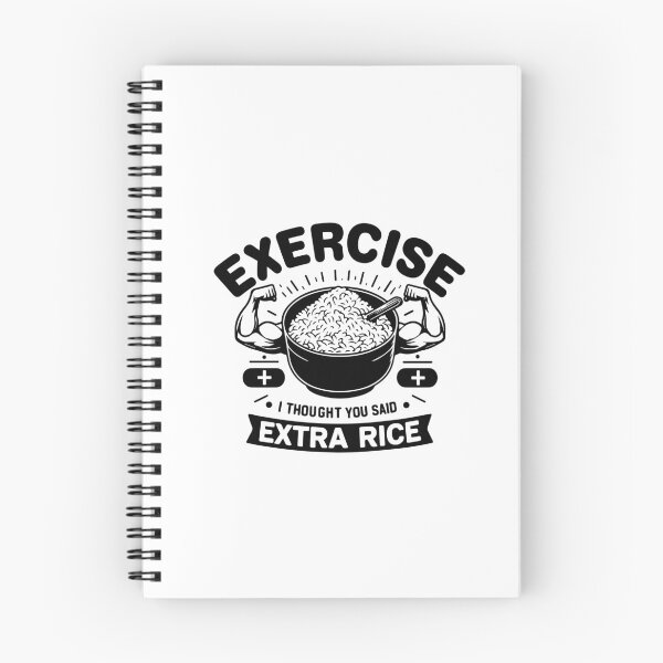 Item preview, Exercise I Thought You Said Extra Rice Funny Asian Food Quote For Bodybuilding Workout designed and sold by saadabs.