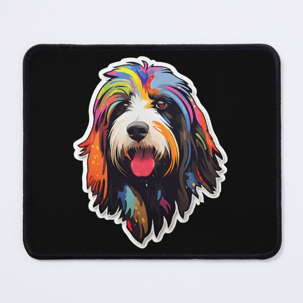 Item preview, Bearded Collie in WPAP style designed and sold by CUTEDOGGIEZ.