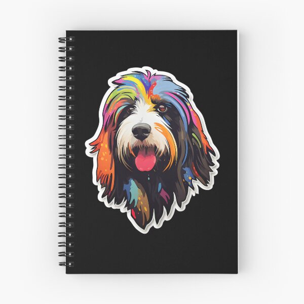 Item preview, Bearded Collie in WPAP style designed and sold by CUTEDOGGIEZ.
