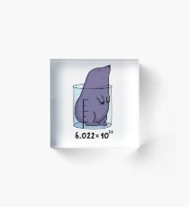 Chemistry Mole Animal Pun Acrylic Block