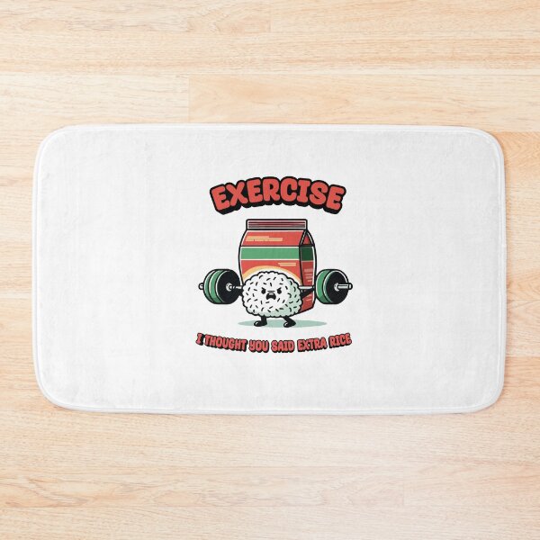 Item preview, Exercise I Thought You Said Extra Rice Funny Asian Food Quote For Bodybuilding Workout designed and sold by saadabs.