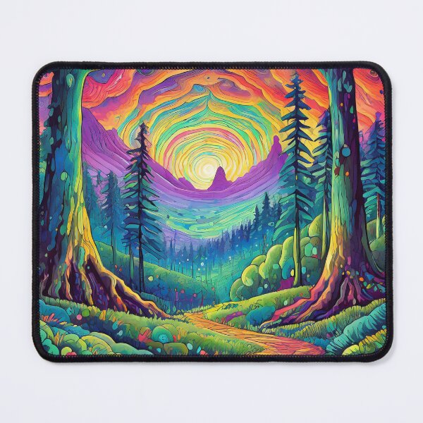 Item preview, Psychedelic forest designed and sold by TBMdesigns.