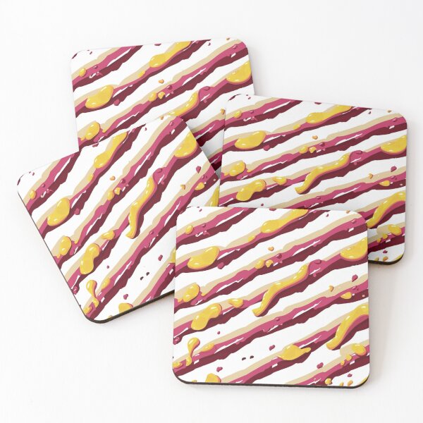 Item preview, Stripe - Maroon and Yellow Melt Zebra Stripes ; Pattern Line designed and sold by PatternInArt.