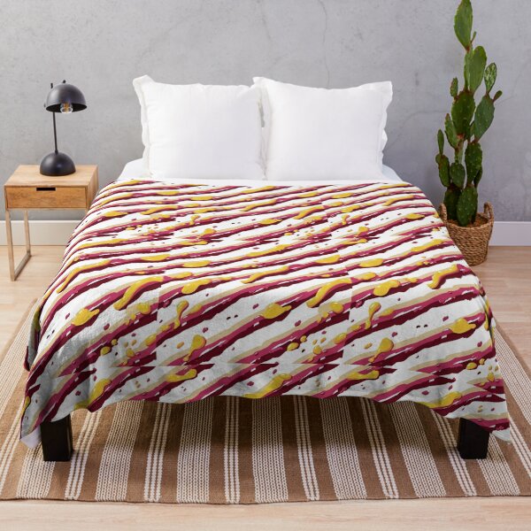 Item preview, Stripe - Maroon and Yellow Melt Zebra Stripes ; Pattern Line designed and sold by PatternInArt.