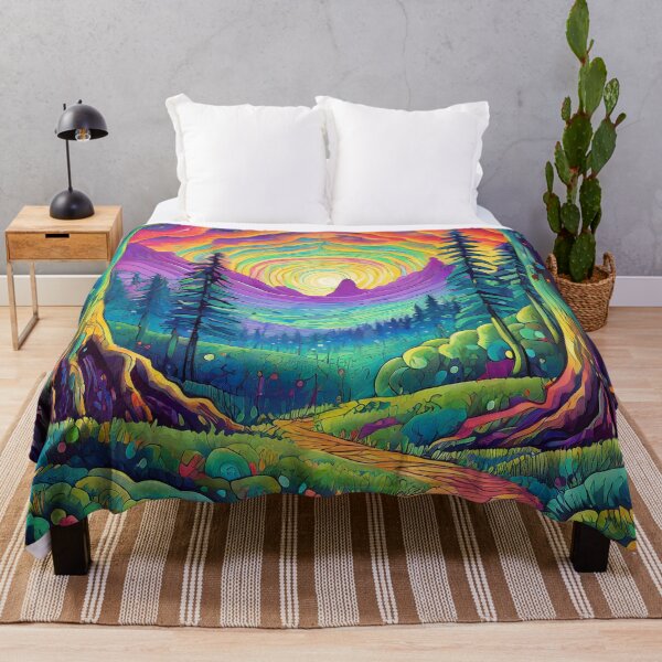 Item preview, Psychedelic forest designed and sold by TBMdesigns.