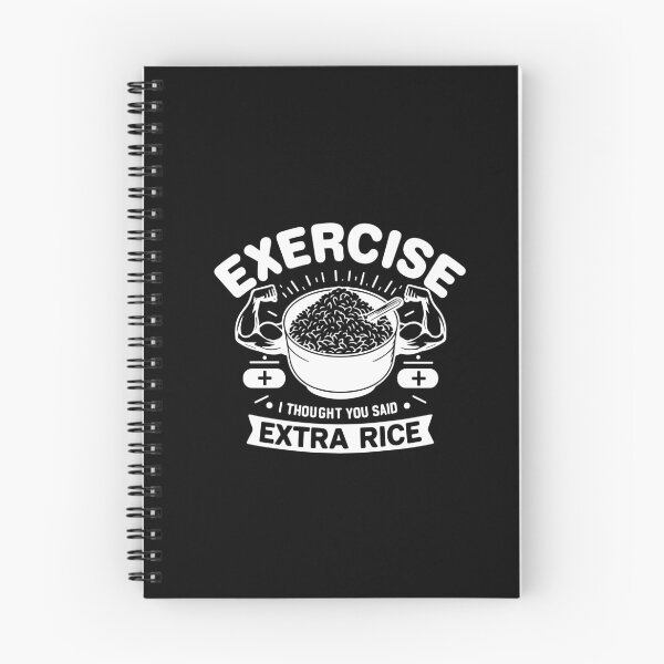 Item preview, Exercise I Thought You Said Extra Rice Funny Asian Food Quote For Bodybuilding Workout designed and sold by saadabs.