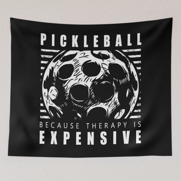 Item preview, Pickleball - Because Therapy Is Expensive - for Pickleballers designed and sold by Mindful-Designs.