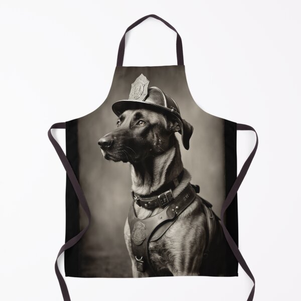 Item preview, Malinois firefighter designed and sold by K9-wallart.