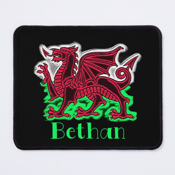 Item preview, BETHAN CYMRU DRAIG GOCH DRAGON GREEN designed and sold by Marni Scofidio Desi9ns.