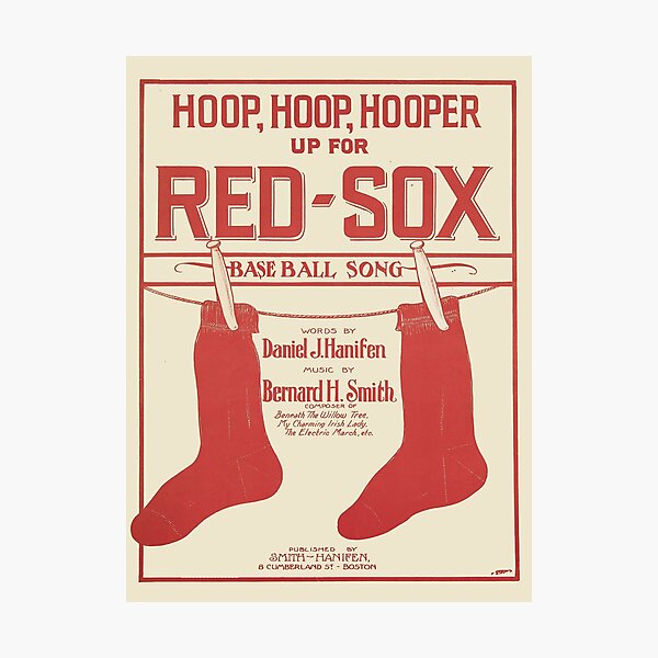 Item preview, Hoop Hoop Hooper pour les Red Sox. Couverture de partition de chanson de baseball vintage. (Restauré). HAUTE DÉFINITION designed and sold by MINDTHECHERRY.