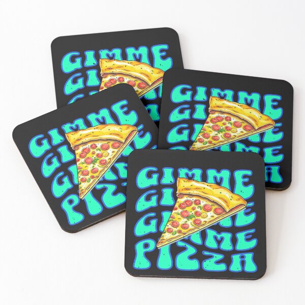 Item preview, Gimme Gimme Gimme Pizza Slice Groovy Retro Style designed and sold by ZeptepiTrends.