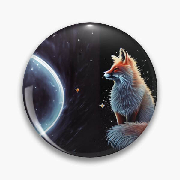Item preview, Fox under the Moonlight: Celestial Serenade of Stars Digital Art designed and sold by WASABIgreen.