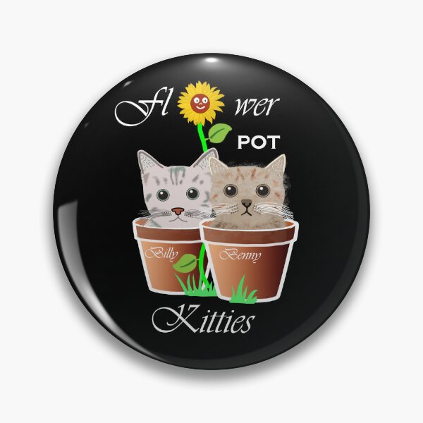 Item preview, Billy and Benny Flower Pot Kitties designed and sold by articlave.