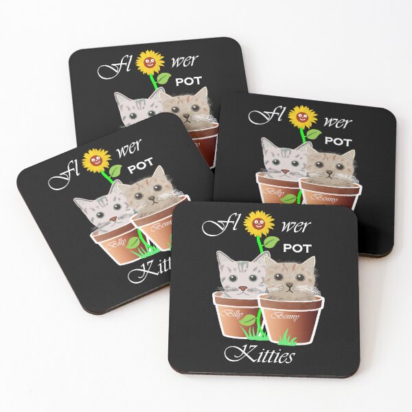 Item preview, Billy and Benny Flower Pot Kitties designed and sold by articlave.