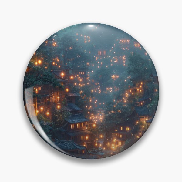 Item preview, Village at night designed and sold by Emre Karaarslan.
