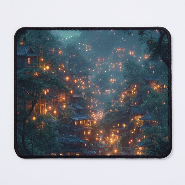 Item preview, Village at night designed and sold by Emre Karaarslan.
