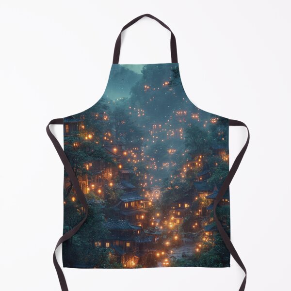 Item preview, Village at night designed and sold by Emre Karaarslan.