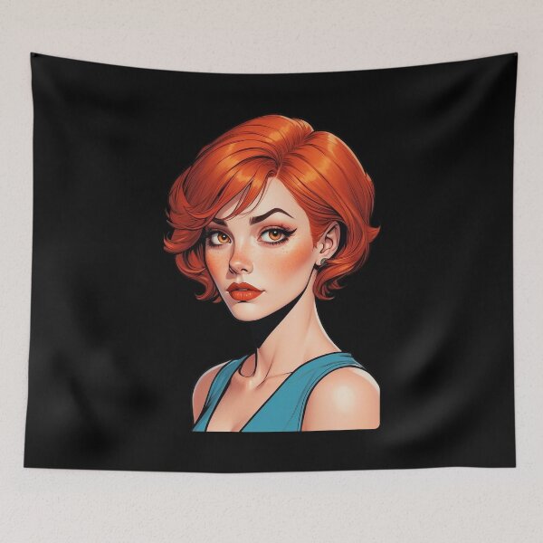 Item preview, Redhead Comic Book Girl designed and sold by waterhutch.