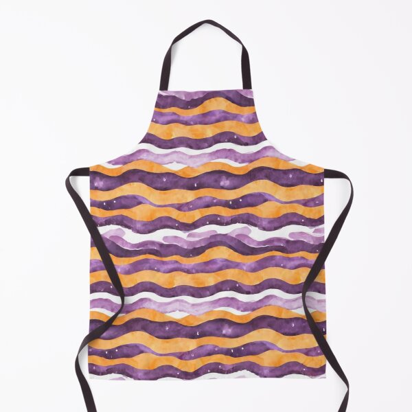 Item preview, Stripe - Yellow and Violet Wave Stripes ; Pattern Line designed and sold by PatternInArt.