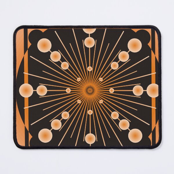 Item preview, mandala, dot, orange, black, white, relax, meditate, for you, be alone, colorful, tranquility, peace, happy, my space, concentrate, yoga, focus designed and sold by CaroEtnia.