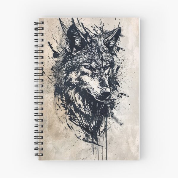 Item preview, Tribal wolf with intricate patterns designed and sold by JuanmaLW.