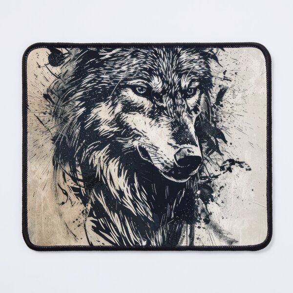 Item preview, Tribal wolf with intricate patterns designed and sold by JuanmaLW.