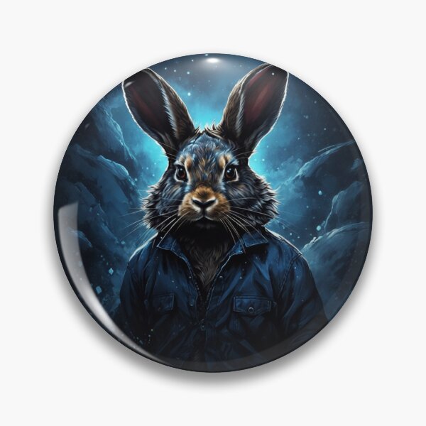 Item preview, stary night blue black rabbit with jacket designed and sold by dimaxstore.